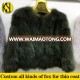 Factory Wholesale cheap price short fox fur coat for women Real animal fur Blue fox fur thin jacket OEM