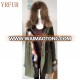 YR795 Fox Fur Lined with Raccoon fur Hood trimming Parka OEM Factory Customize